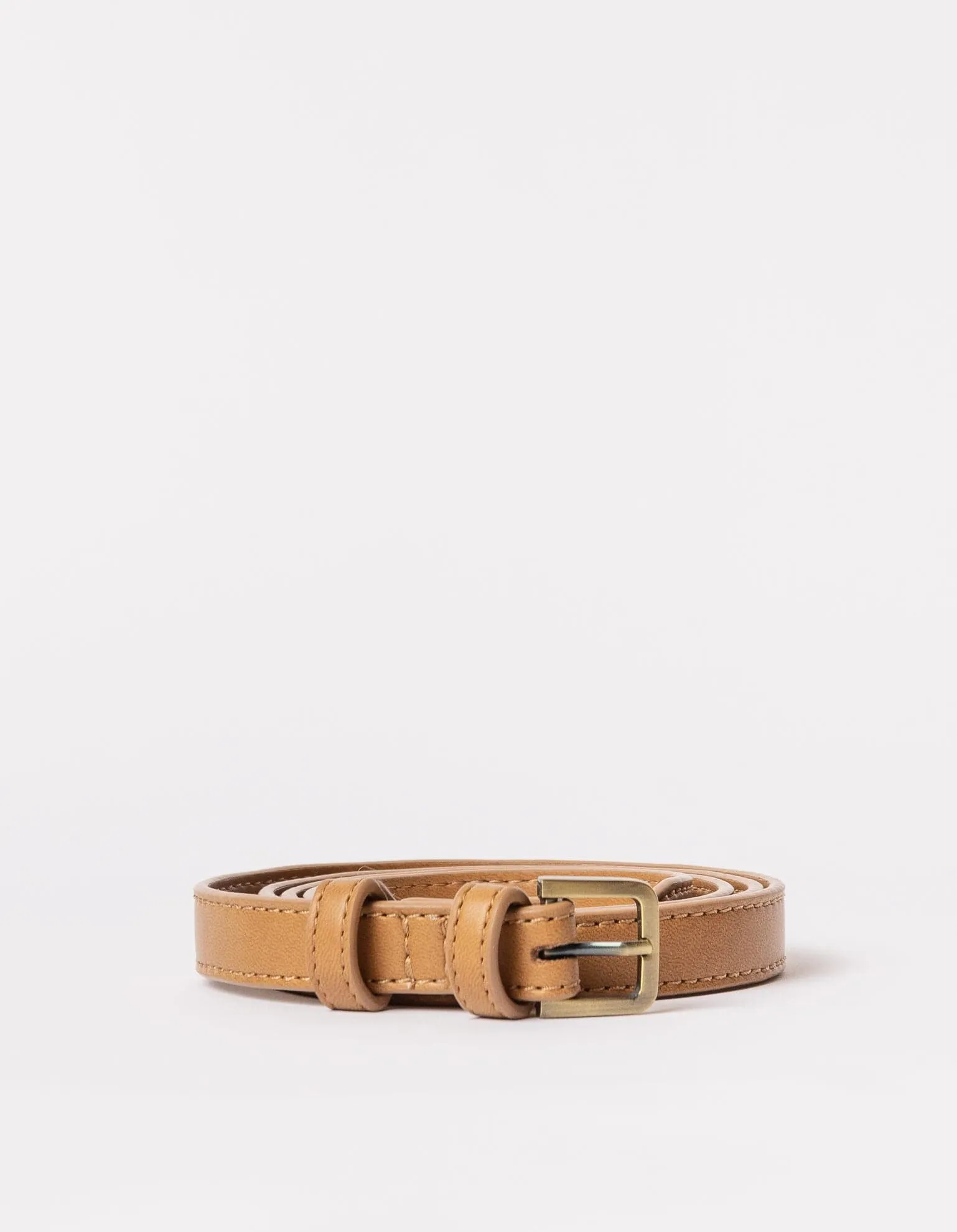 Long Apple Leather Vegan Belt Bag Strap | Cognac