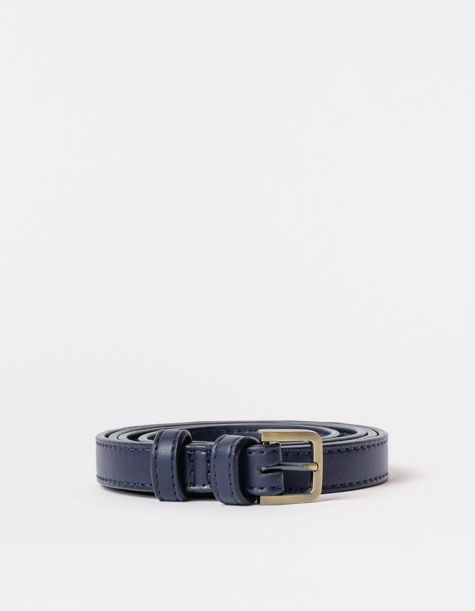 Long Apple Leather Vegan Belt Bag Strap | Navy