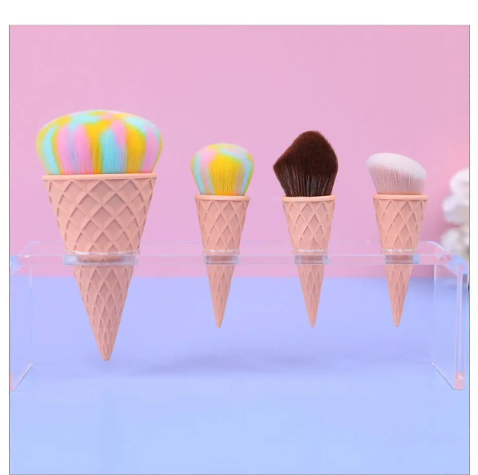 LovelyRLovely Ice Cream Cute Fibre Hair Makeup Brush Set