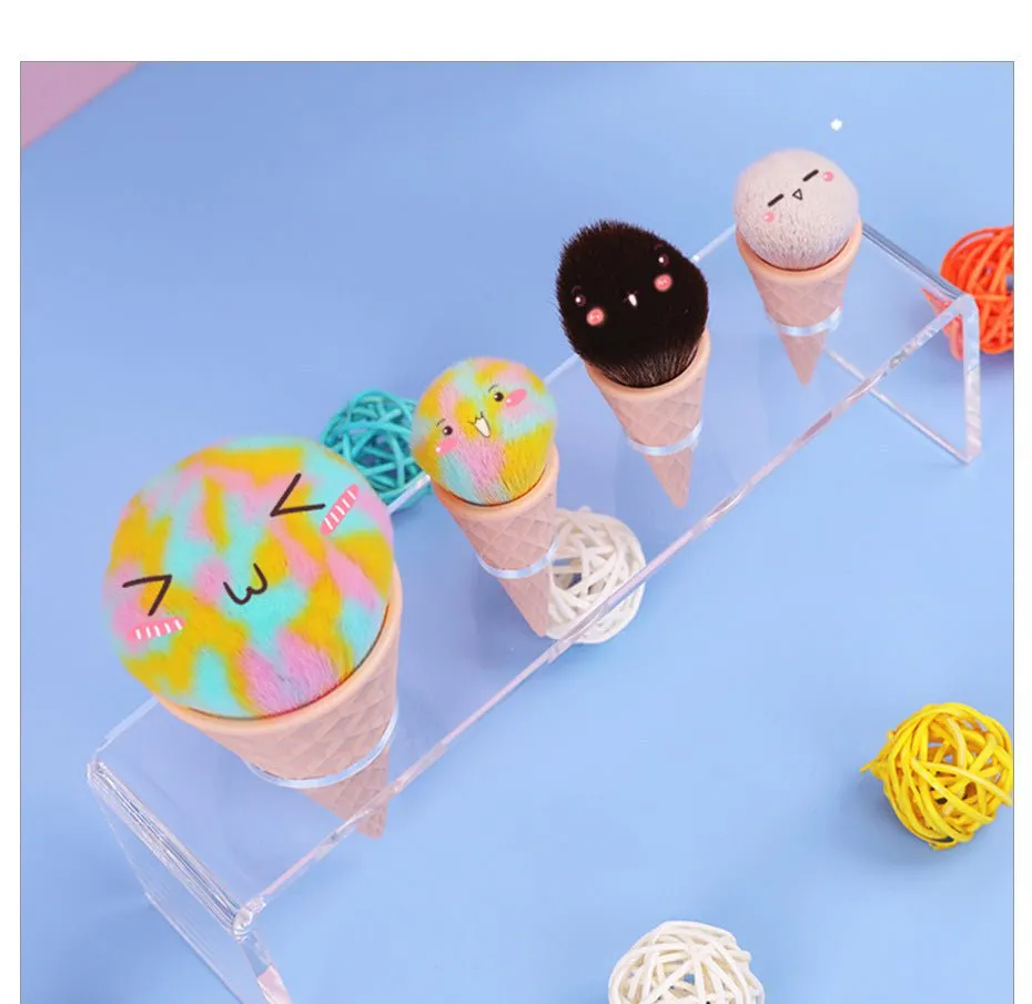 LovelyRLovely Ice Cream Cute Fibre Hair Makeup Brush Set