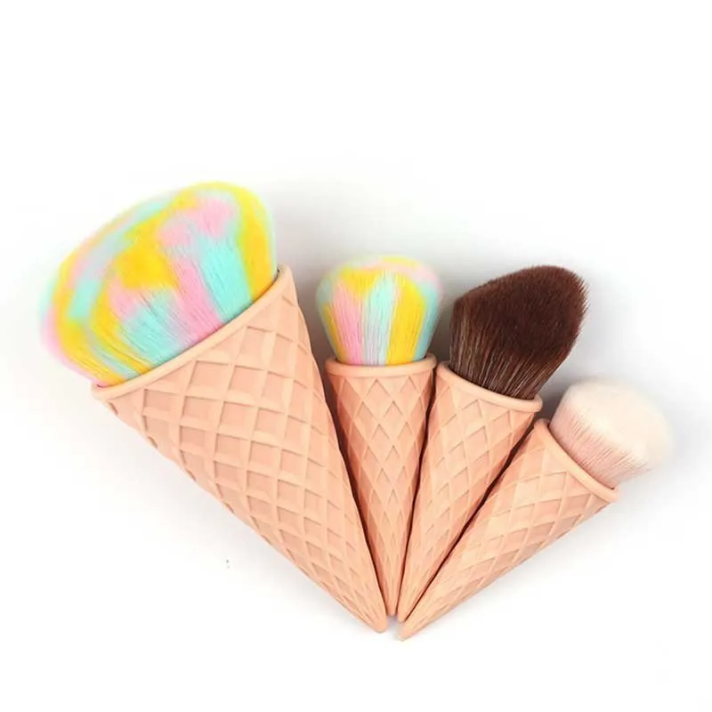 LovelyRLovely Ice Cream Cute Fibre Hair Makeup Brush Set