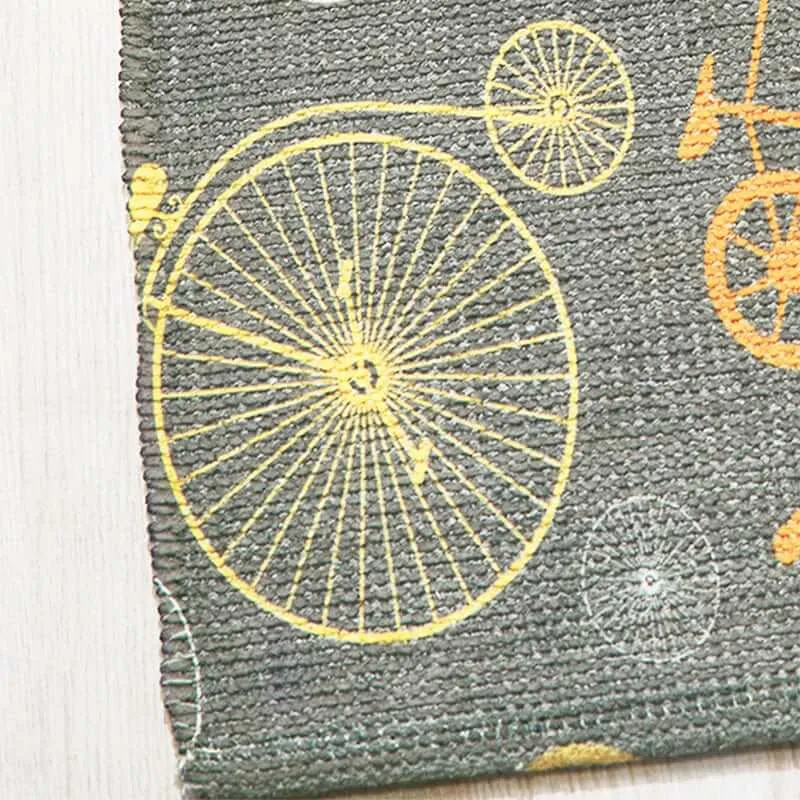 Mona B - Printed Cycle Kids Room Dhurrie Carpet Rug Runner Floor Mat for Living Room Bedroom: 2 X 3 Feet Multi Color- PR-110