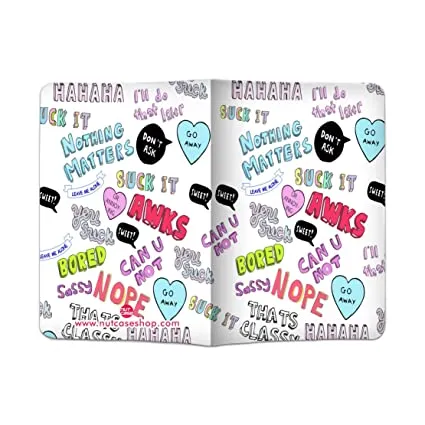 Passport Cover Travel Wallet Holder -Teen Talk