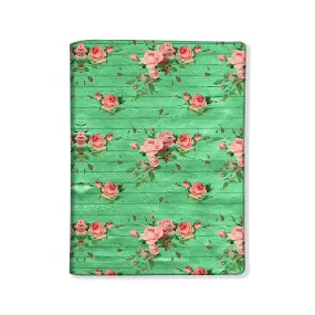 Passport Cover Travel Wallet Holder -Vintage Flowers