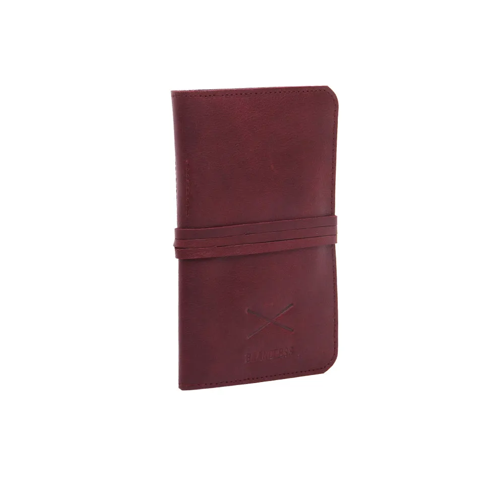 Passport Holder - Burgundy Leather