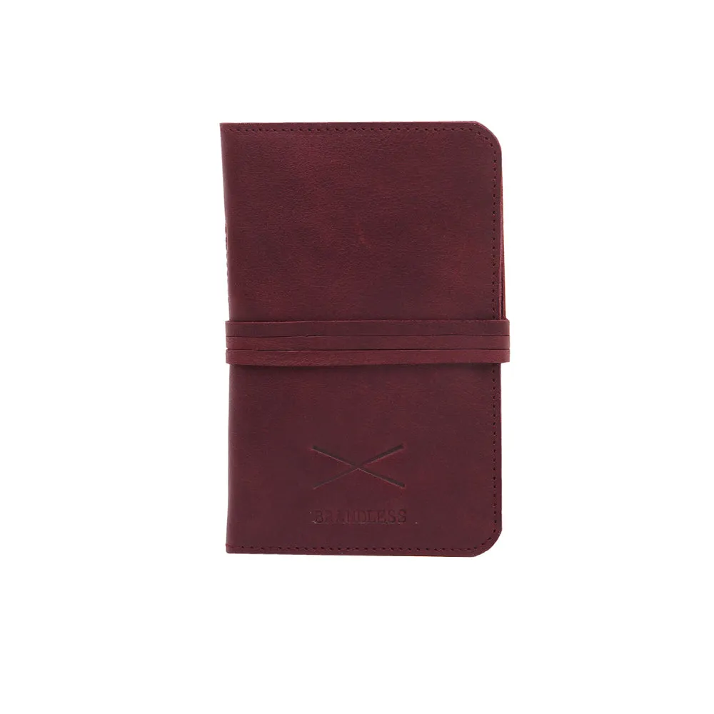 Passport Holder - Burgundy Leather
