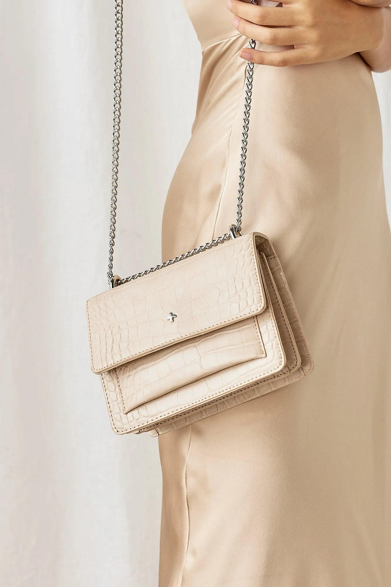 PETA   JAIN Lissy Bag Nude Croc