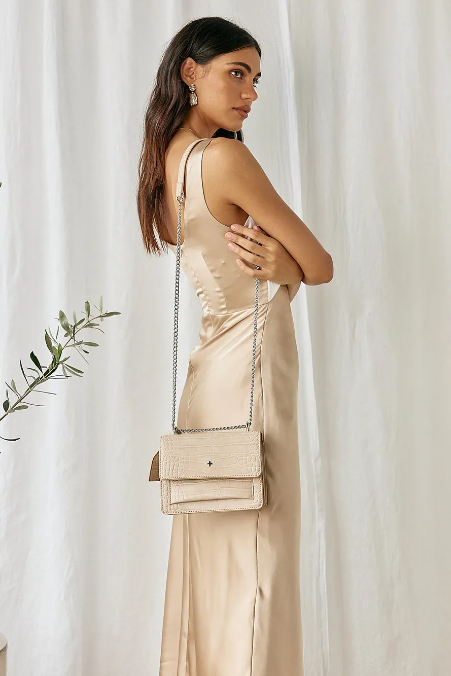 PETA   JAIN Lissy Bag Nude Croc