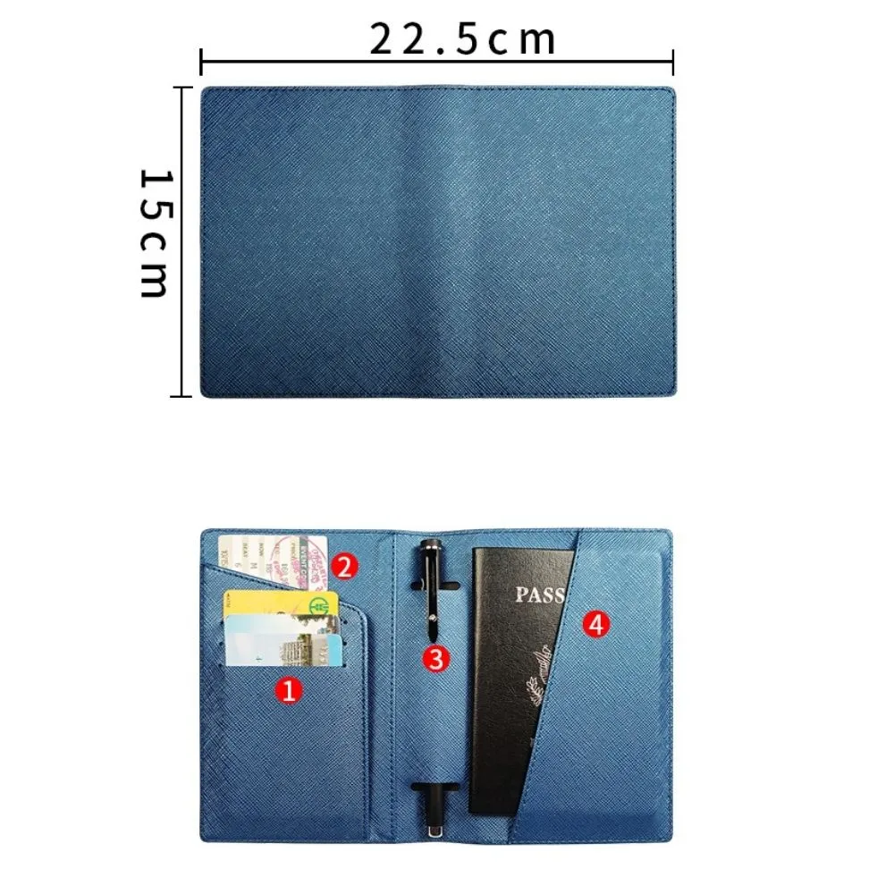 PU Leather Passport Holder