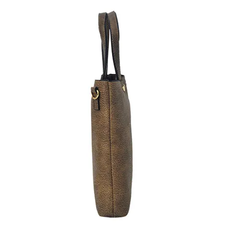 !SALE! Taupe Gray Faux Leather NGIL Bucket Handbag