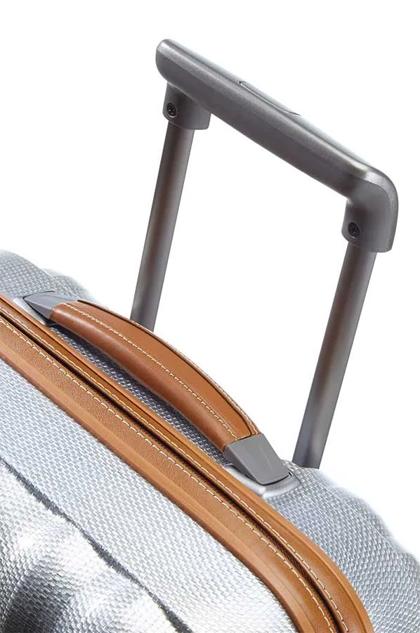 SAMSONITE LITE CUBE DLX 55CM SPINNER ALUMINIUM