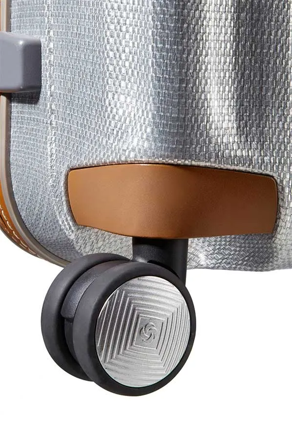 SAMSONITE LITE CUBE DLX 55CM SPINNER ALUMINIUM