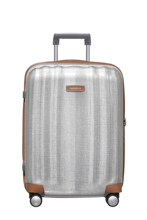 SAMSONITE LITE CUBE DLX 55CM SPINNER ALUMINIUM