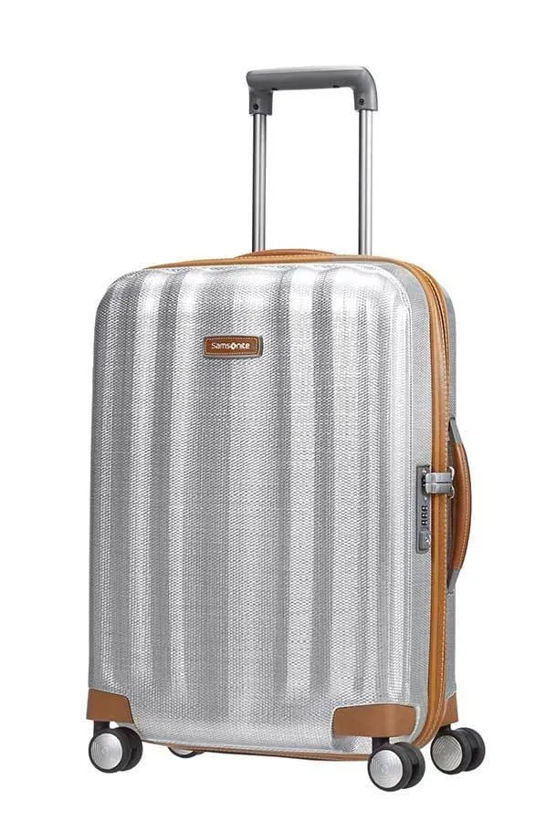 SAMSONITE LITE CUBE DLX 55CM SPINNER ALUMINIUM