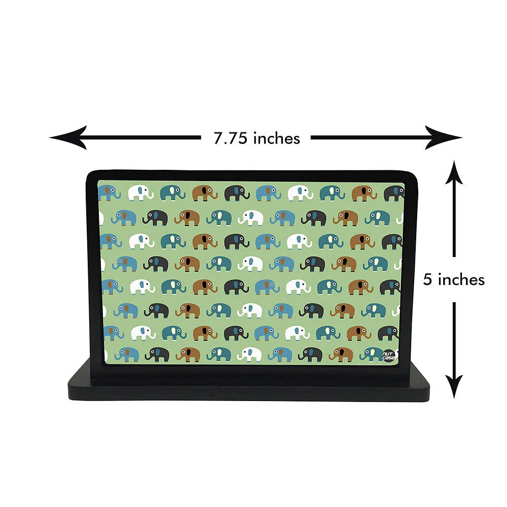 Tissue Holder Paper Napkin Stand - Elephant  Green