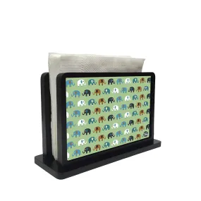 Tissue Holder Paper Napkin Stand - Elephant  Green