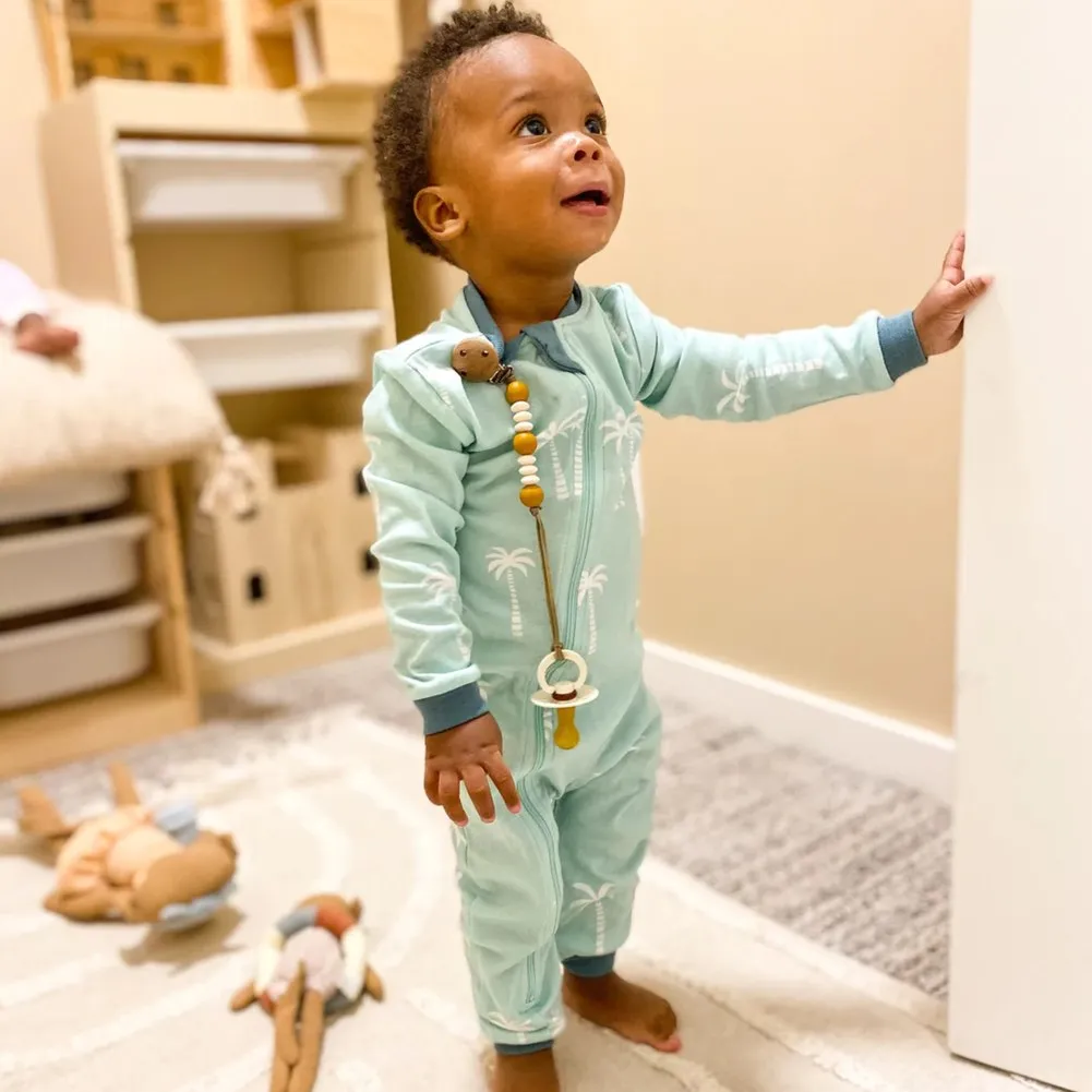 Zippy Jamz Organic Cotton Footless Sleeper - Palm Breeze (9-12 Months)