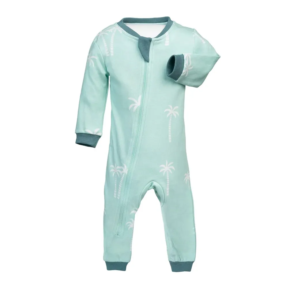 Zippy Jamz Organic Cotton Footless Sleeper - Palm Breeze (9-12 Months)