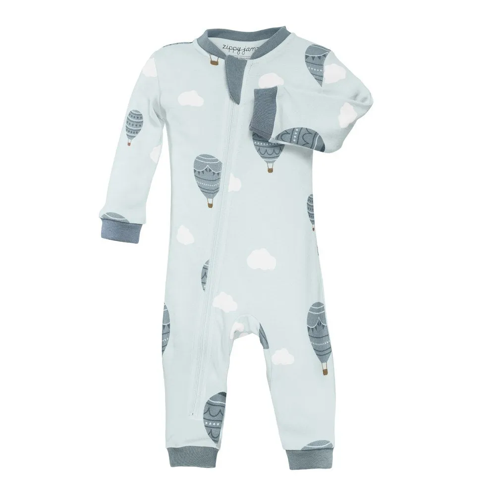 ZippyJamz Organic Cotton Footless Sleeper - Sky High Love Boy  (18-24 Months)